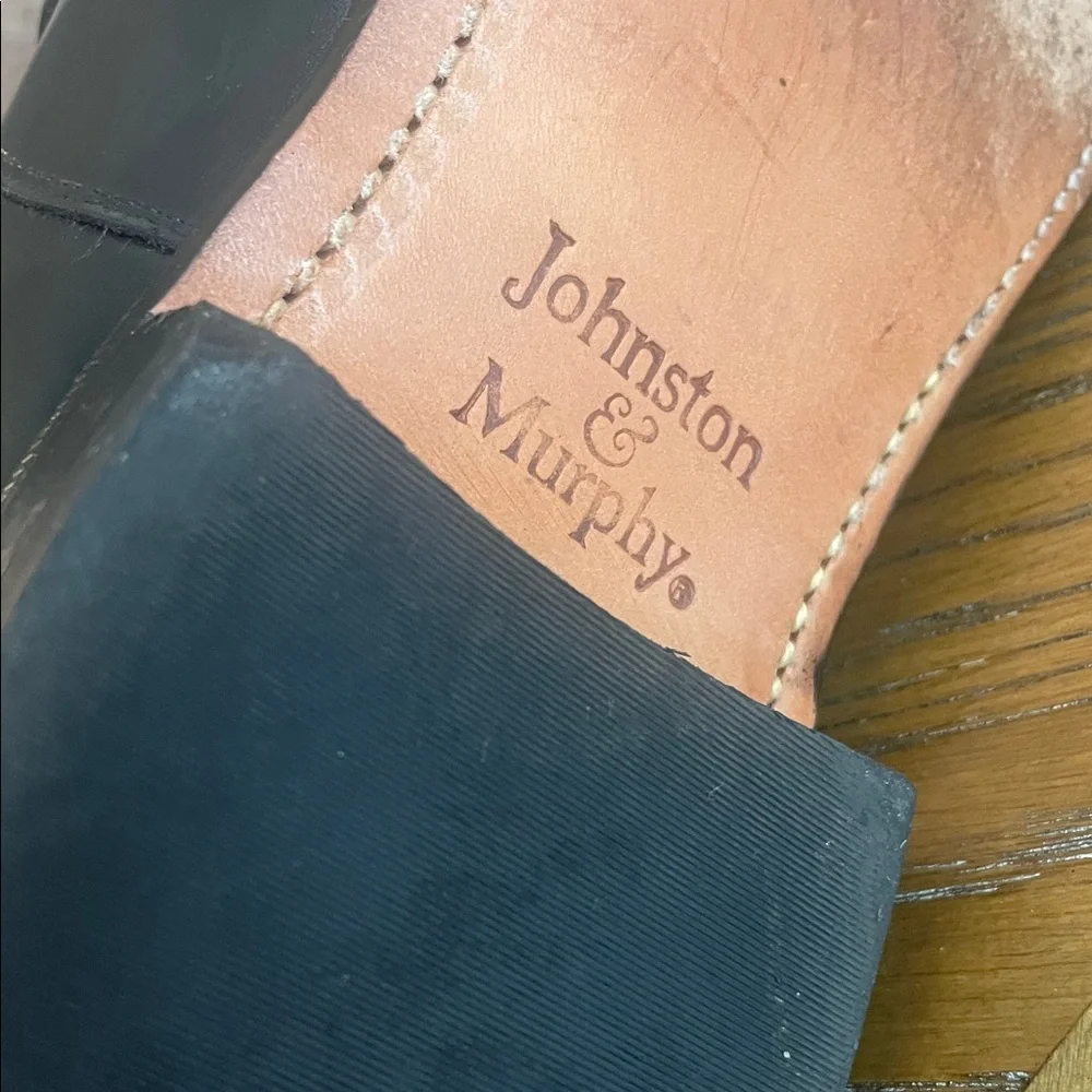 Classic Johnson & Murphy Aristocraft Black Leather Men's Dress Shoes